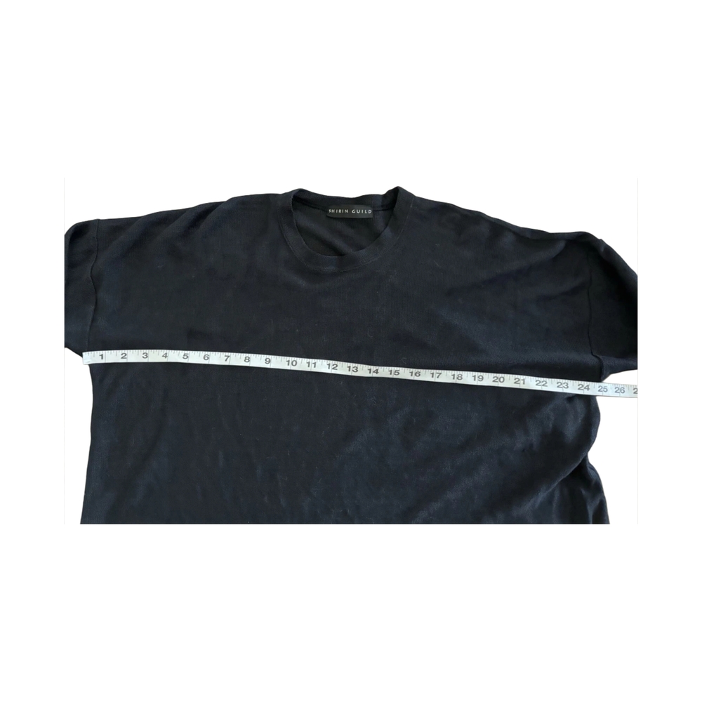 Shirin Guild Black Linen OSFA Top - Picture 6 of 8